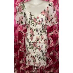 🩷 2 for $15 Puff Sleeve Sweetheart Midi Dress